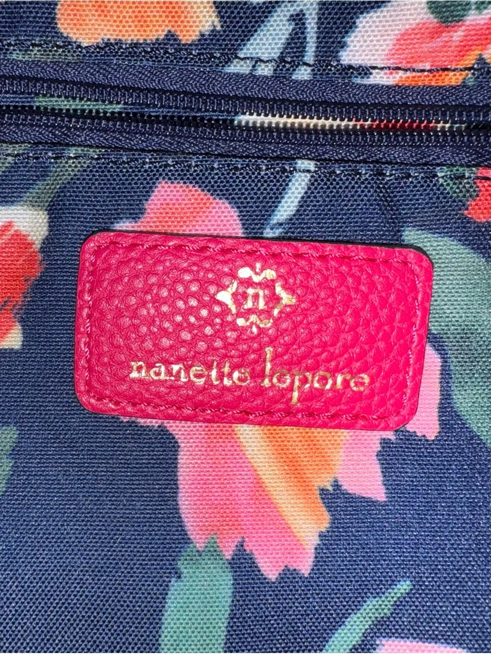 Nanette Lepore Fuchsia Pebbled Vegan Leather Shoulder Bag Tote